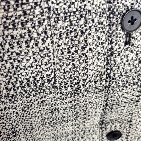ARITZIA BABATON Joan Shirt Tweed Jacket 2 Shacket Linen Textured Black sz 2/M - Picture 5 of 10